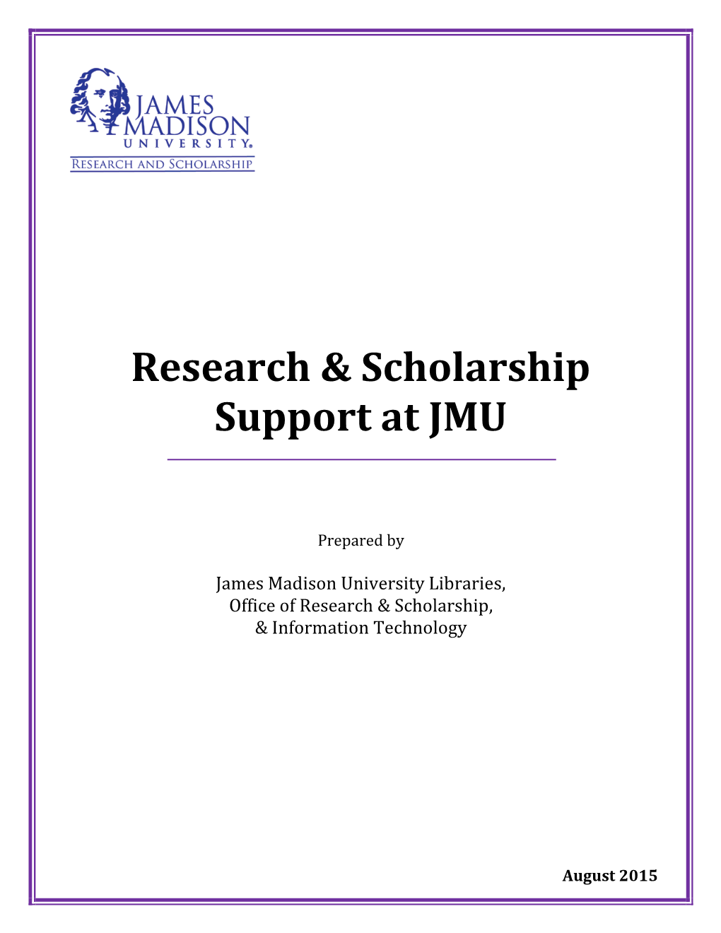 Research & Scholarship Support At