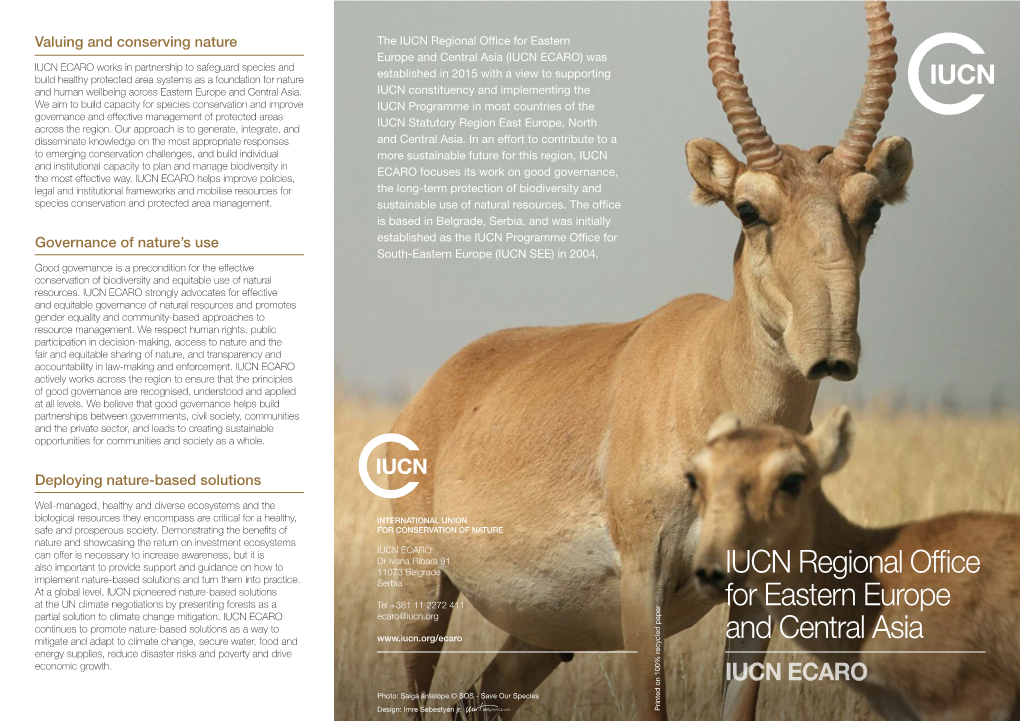 IUCN ECARO Leaflet