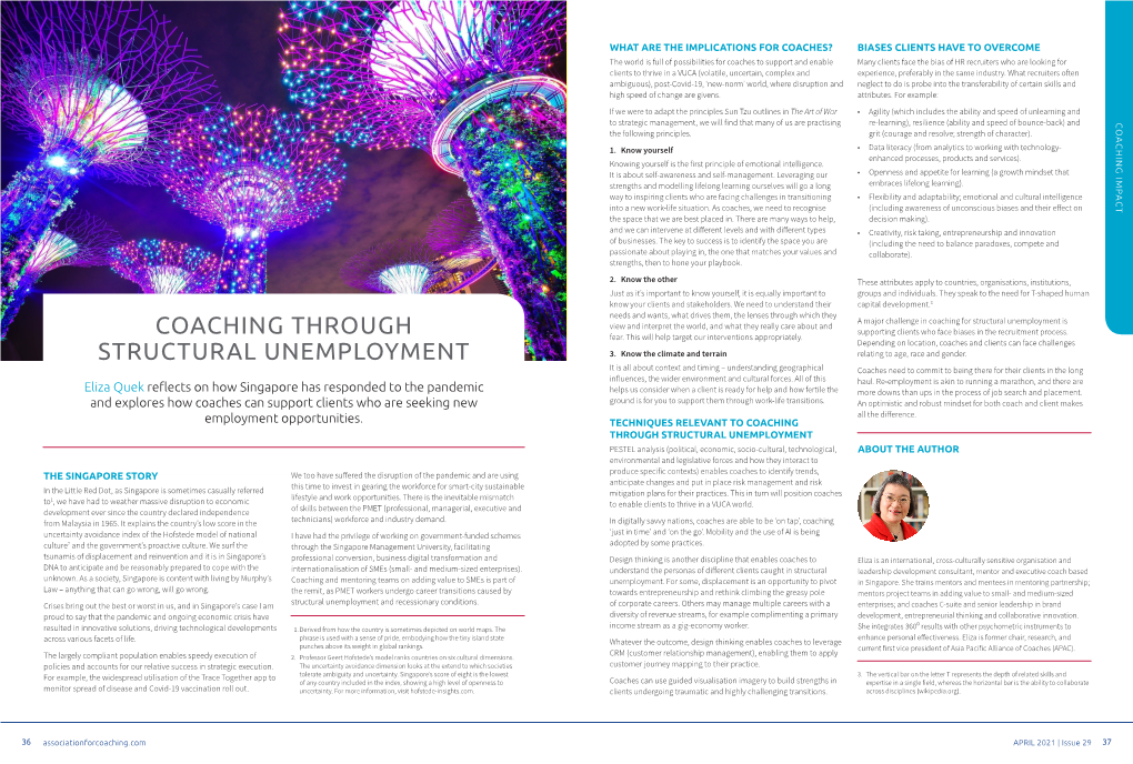 Coaching Through Structural Unemployment