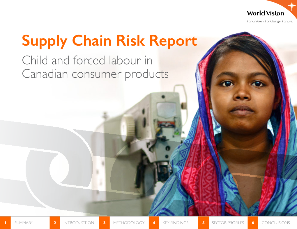 Report Child and Forced Labour in Canadian Consumer Products