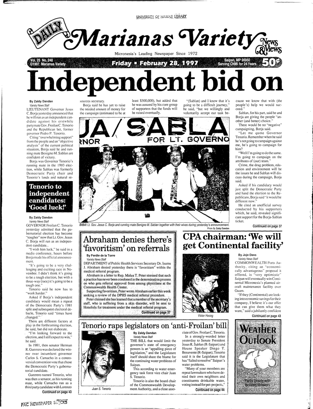 Bank of Saipan Hillblom's Girlfriends, Ecutor BOS Claims to Have by Zaldy Dandan the Bill, Which Now Heads to the P