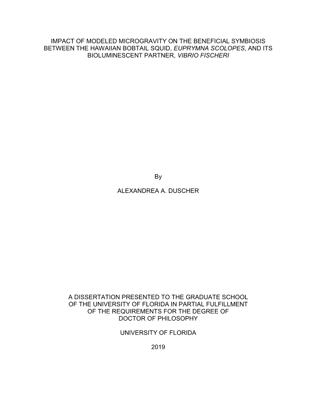 University of Florida Thesis Or Dissertation Formatting