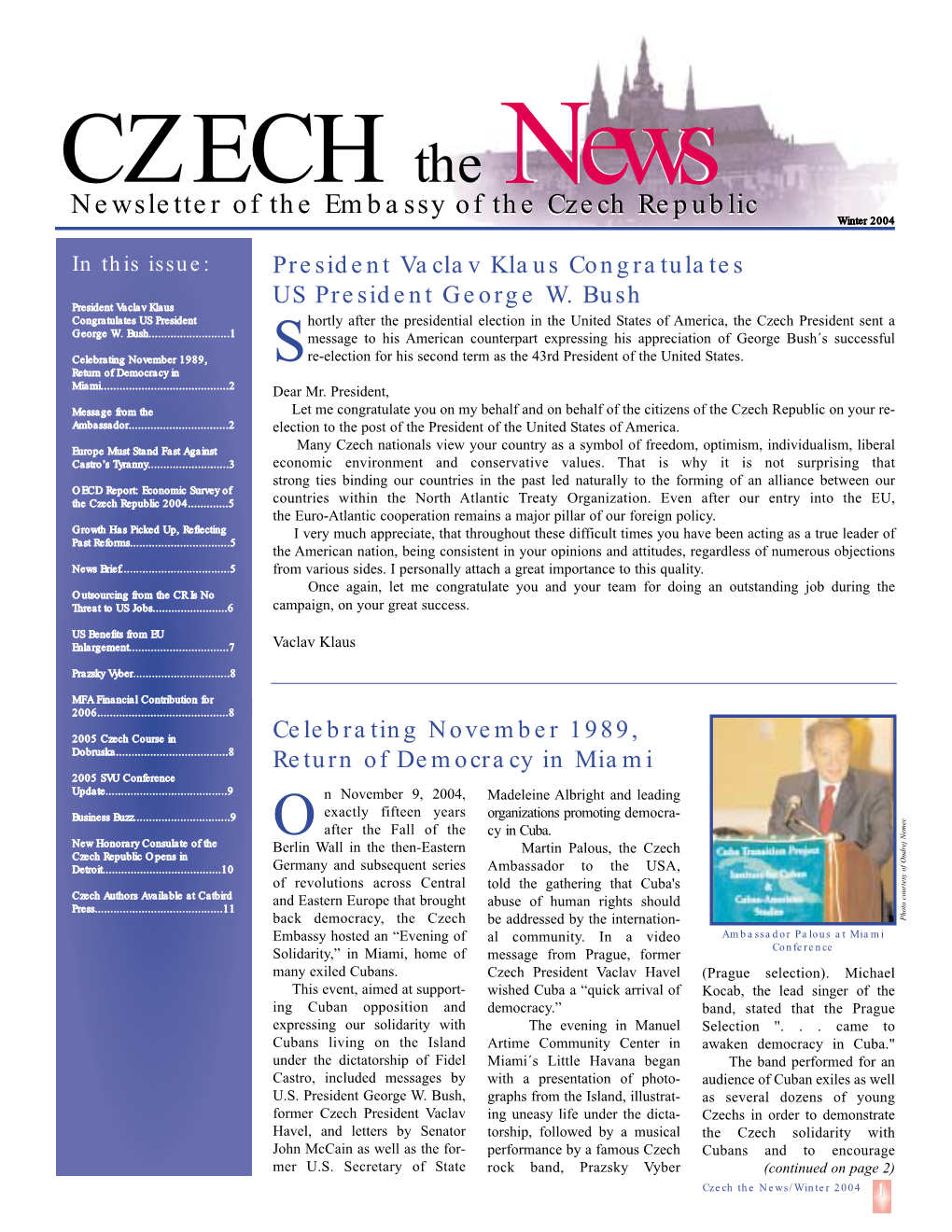 Czech the News Winter/2004