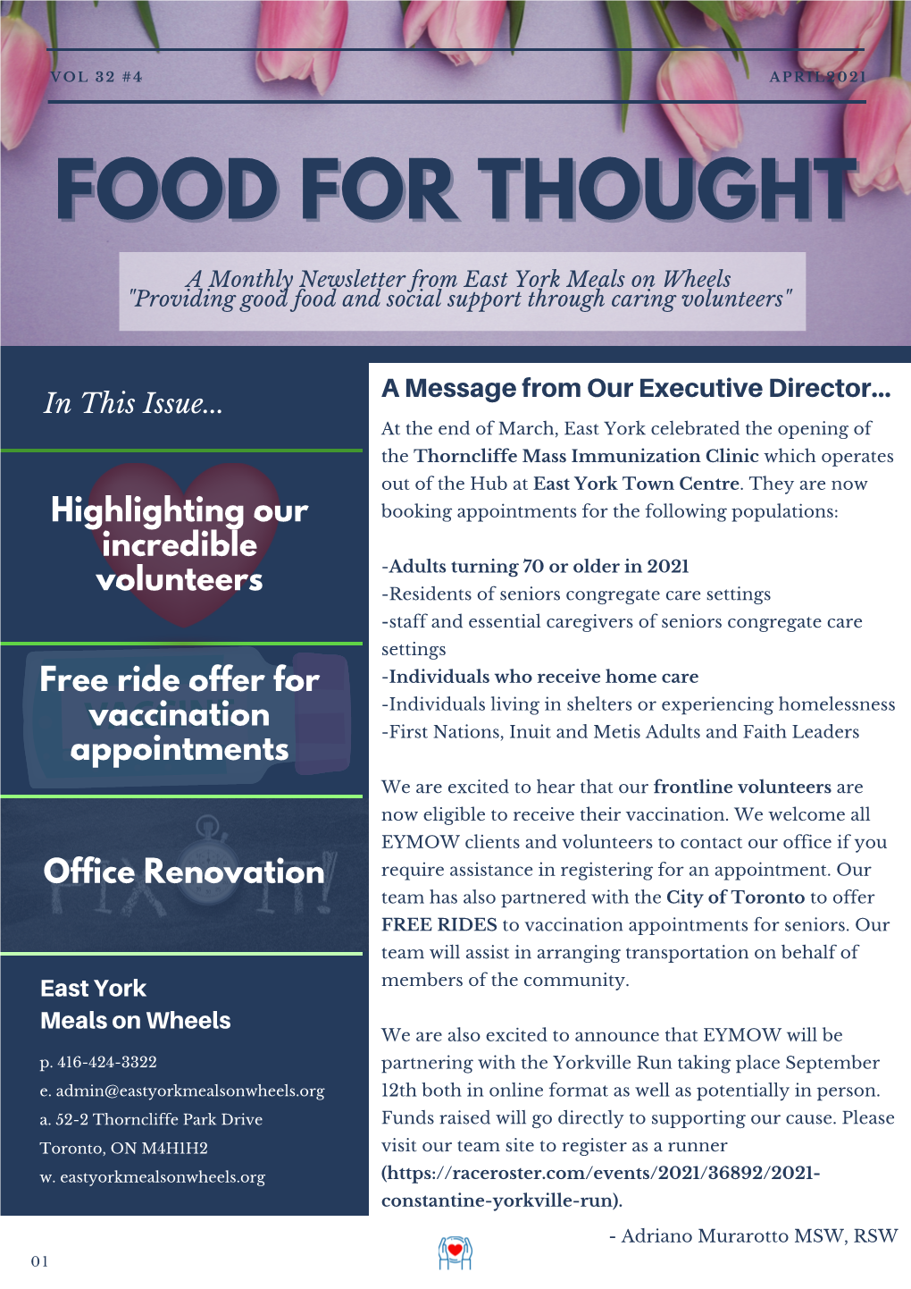 Food for Thought Newsletter