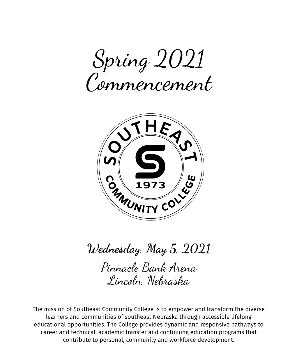 Spring 2021 Commencement Program