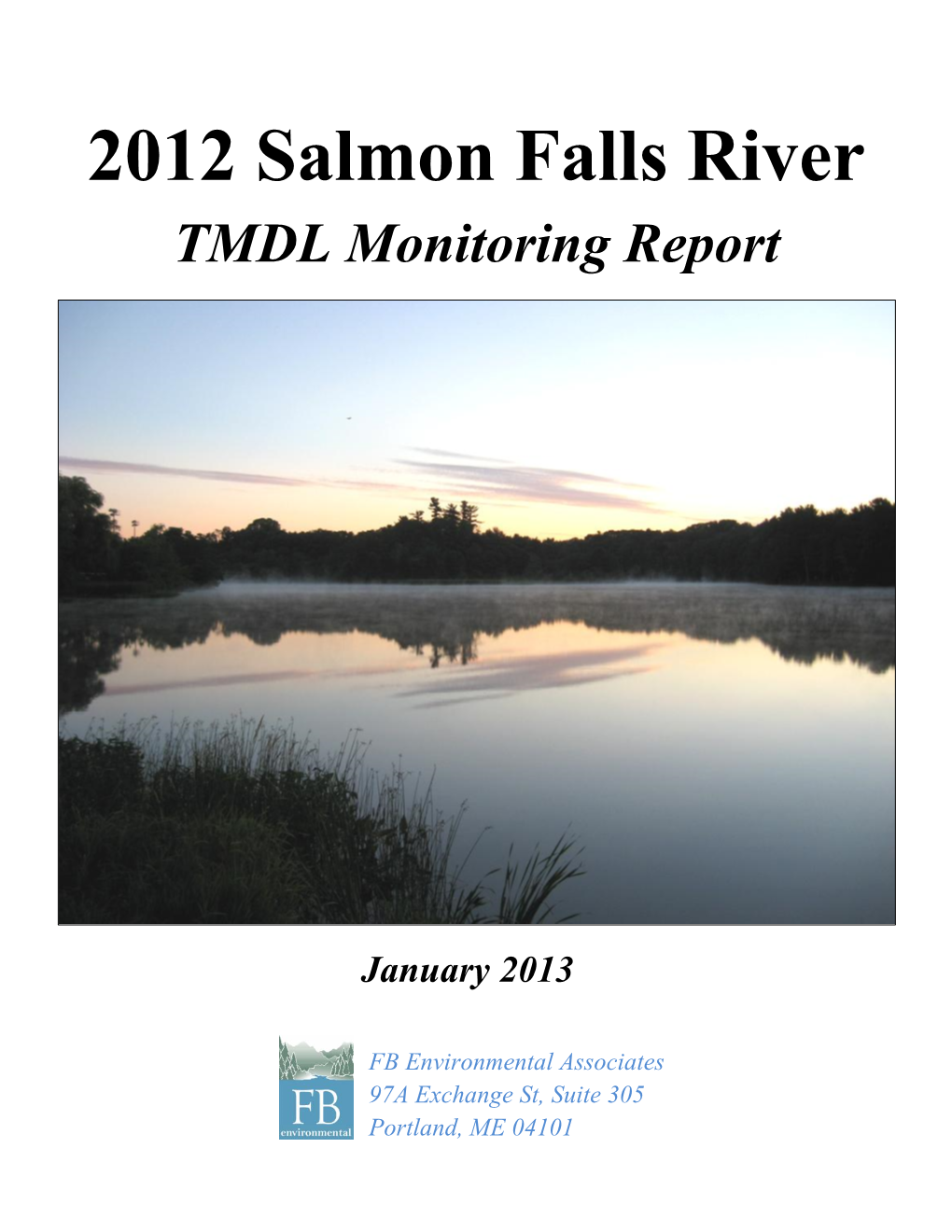 2012 Salmon Falls River TMDL Monitoring Report