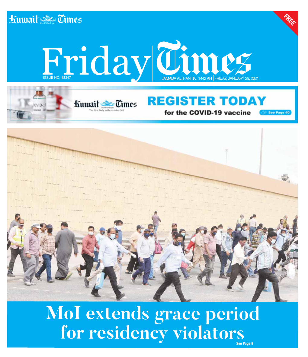 Moi Extends Grace Period for Residency Violators See Page 9 2 Friday