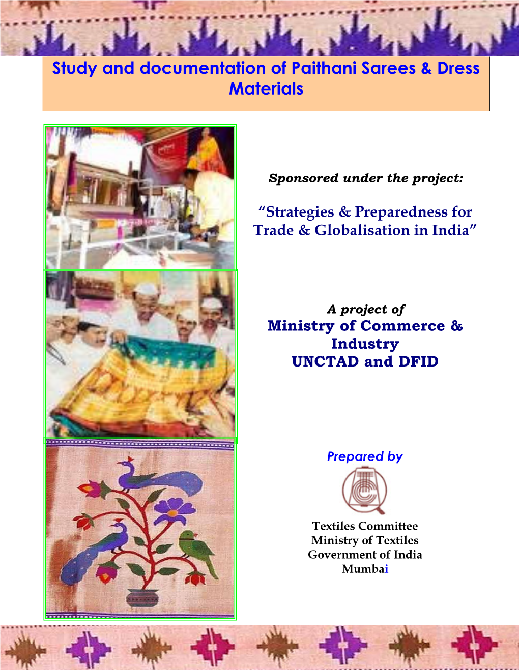 Study and Documentation of Paithani Sarees & Dress Materials