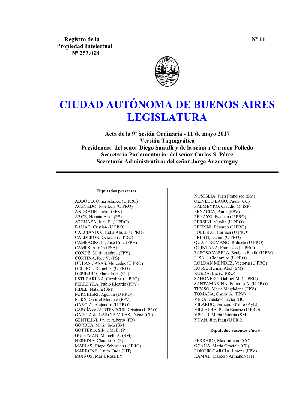 Ciudad Autónoma De Buenos Aires Legislatura