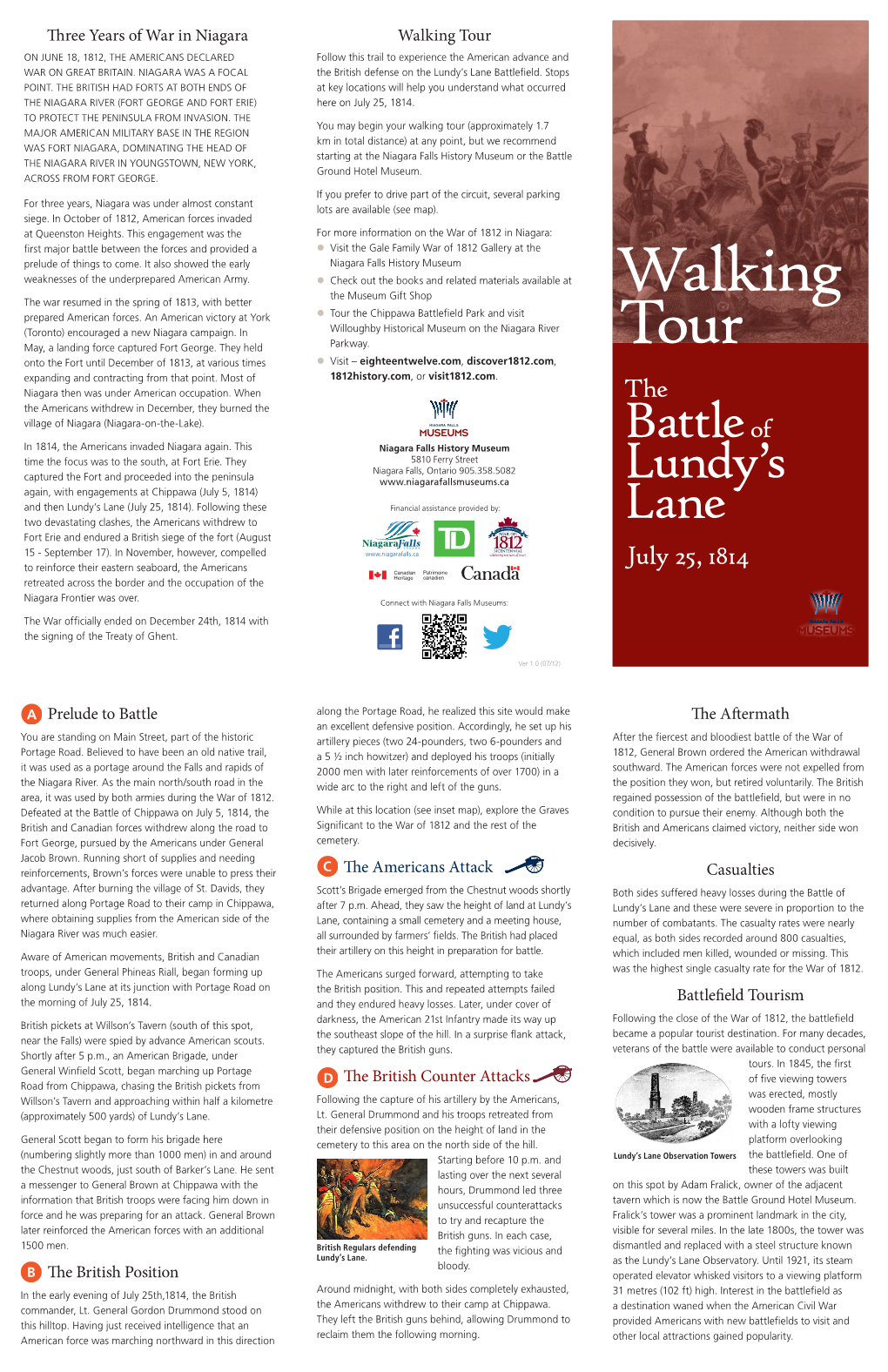 The Battle of Lundy's Lane Walking Tour