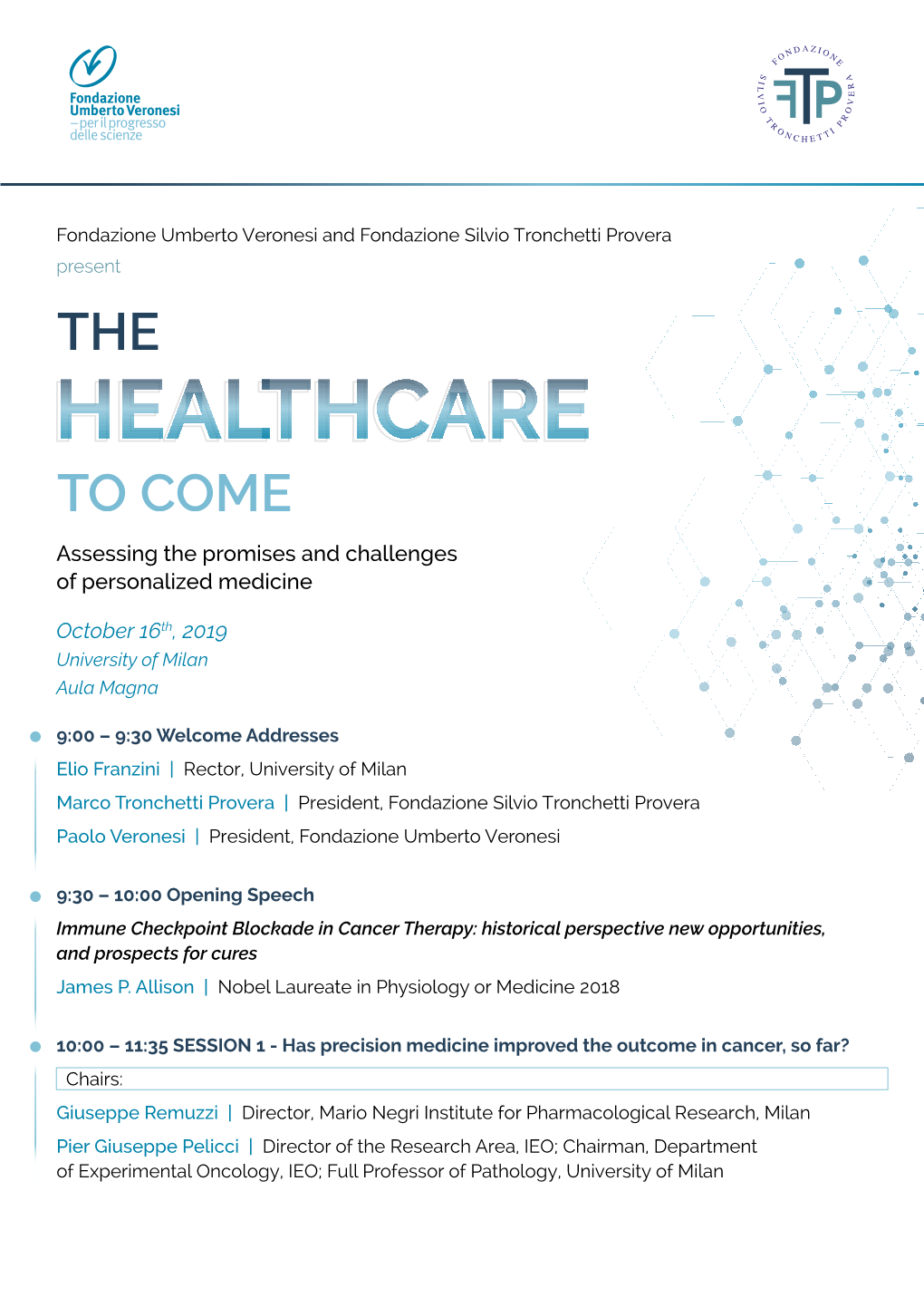Assessing the Promises and Challenges of Personalized Medicine October 16Th, 2019