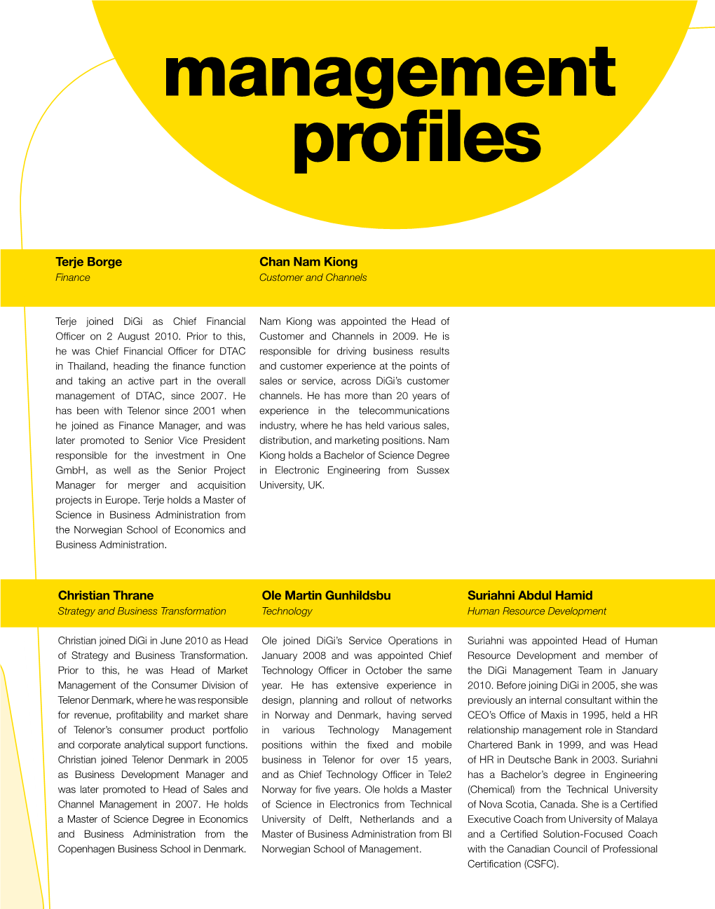 Profiles Management