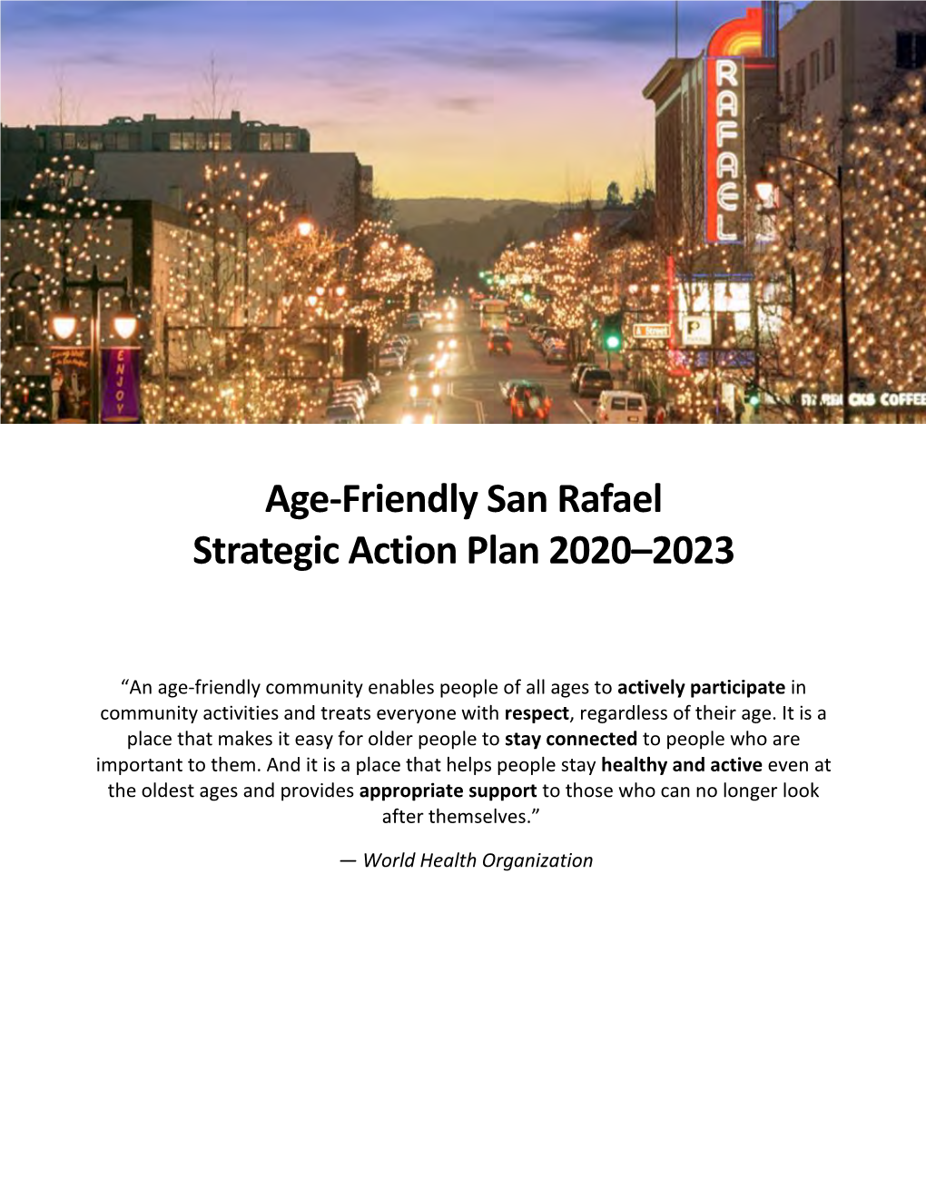 CA San Rafael Action Plan 2021