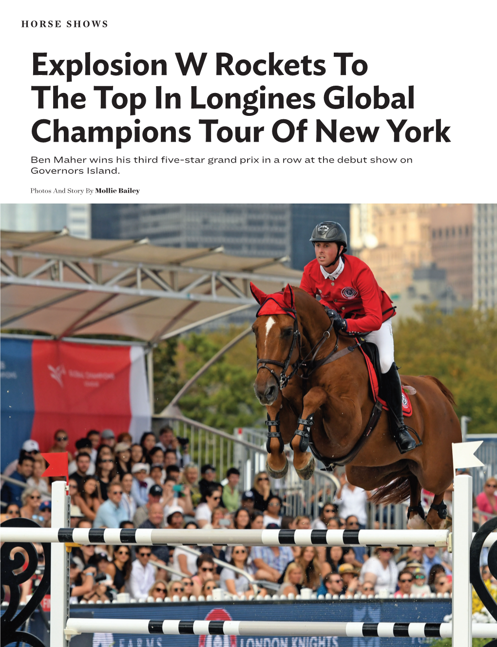 Explosion W Rockets to the Top in Longines Global Champions Tour