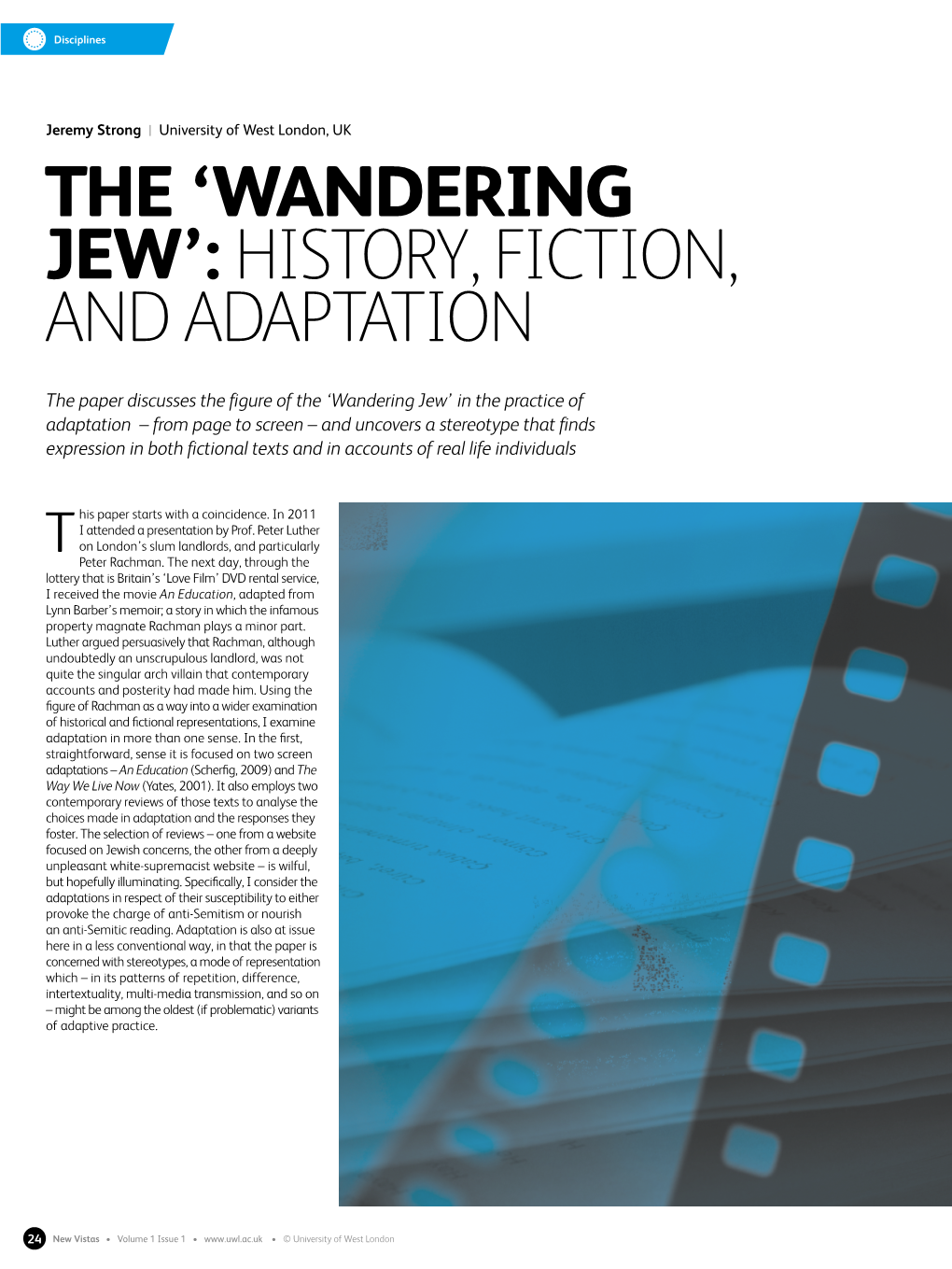 The 'Wandering Jew': History, Fiction, and Adaptation