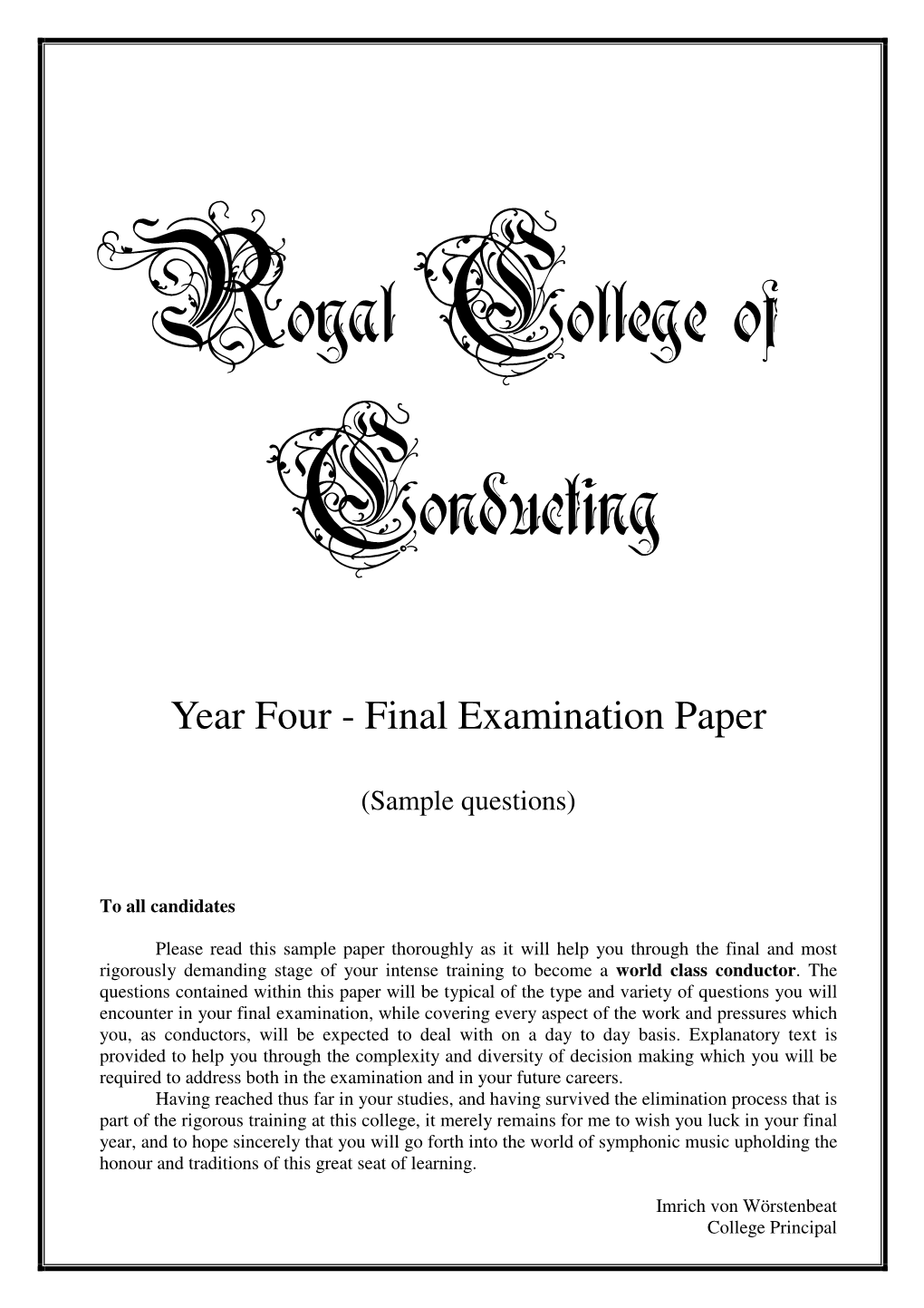 Royal College of Conducting