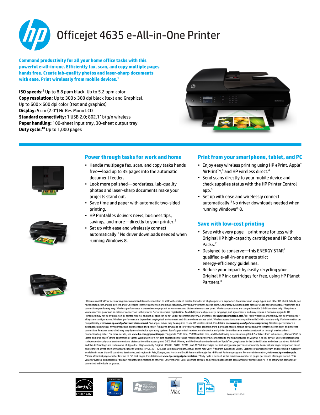 Officejet 4635 E-All-In-One Printer
