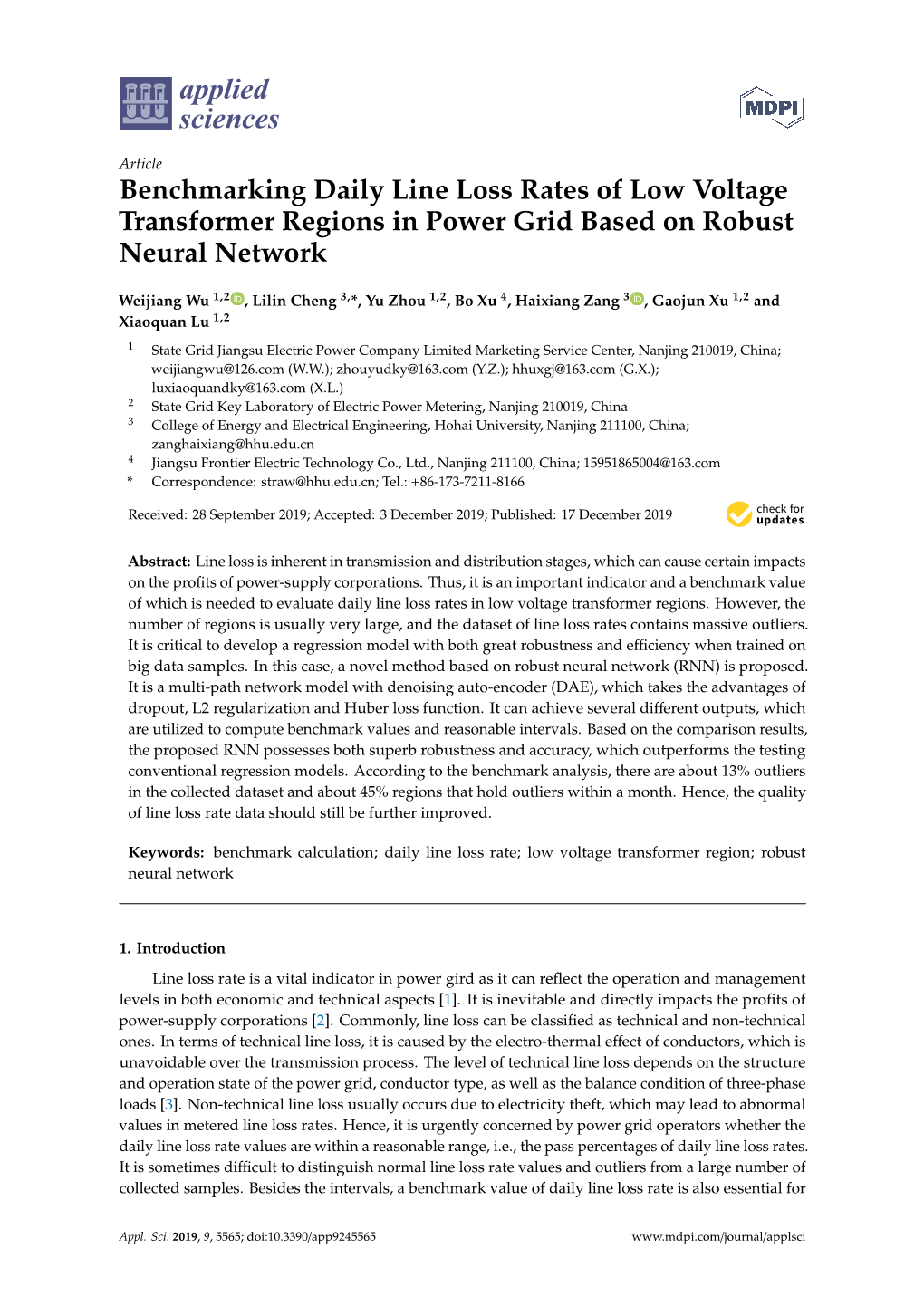 Benchmarking Daily Line Loss Rates of Low Voltage Transformer Regions in Power Grid Based on Robust Neural Network