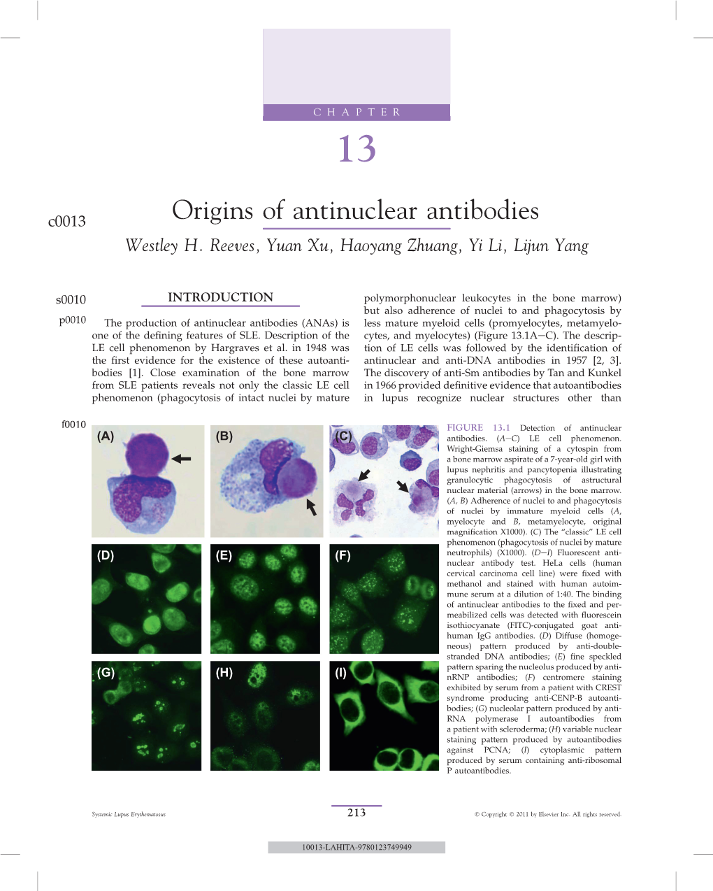 Origins of Antinuclear Antibodies Westley H