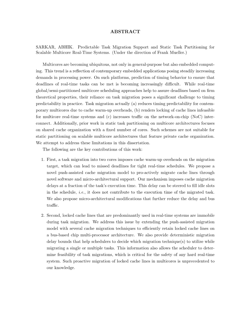 Predictable Task Migration Support and Static Task Partitioning for Scalable Multicore Real-Time Systems