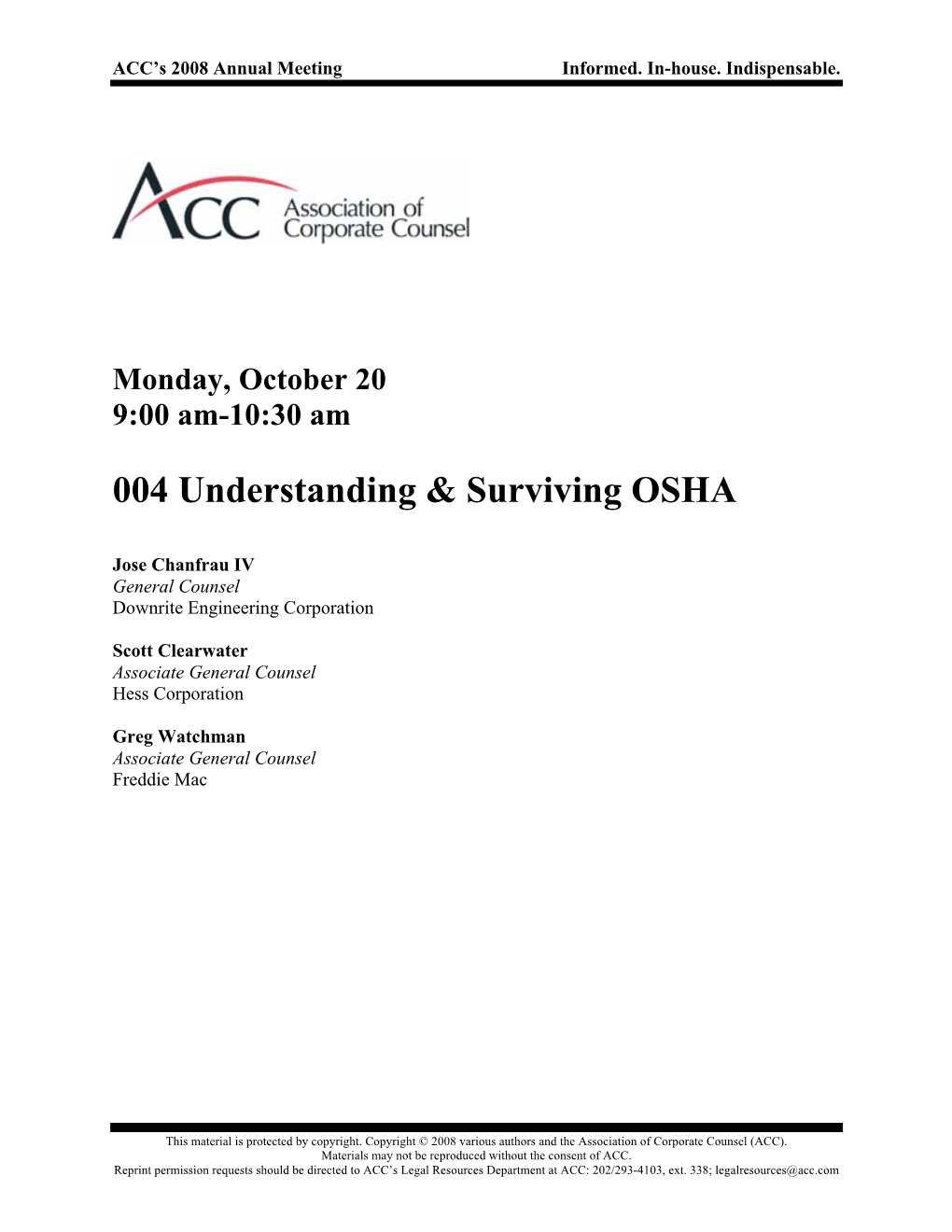 004 Understanding & Surviving OSHA