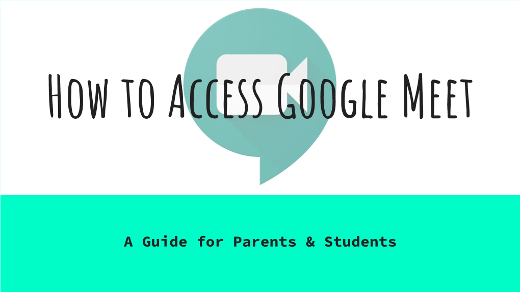 How to Access Google Meet