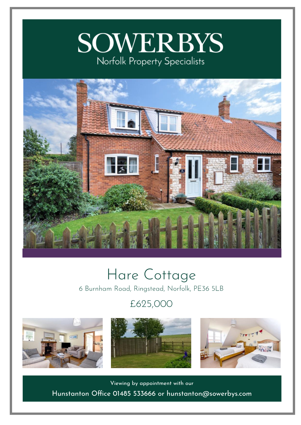 Hare Cottage 6 Burnham Road, Ringstead, Norfolk, PE36 5LB