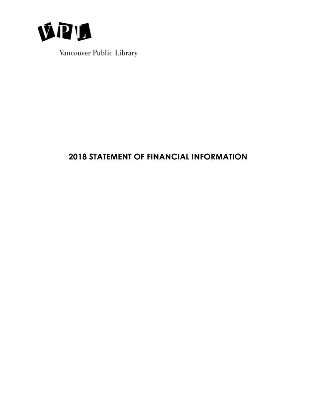 2018 Statement of Financial Information