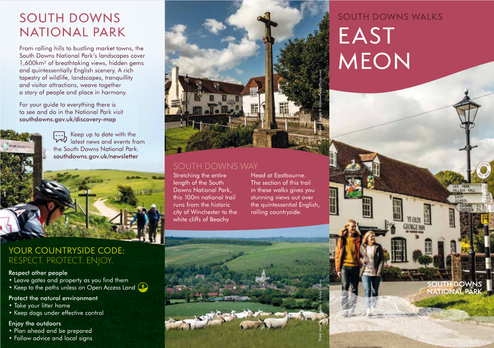 East Meon Village Meon East in Church Saints All SDNPA/The Way Design/June 2019
