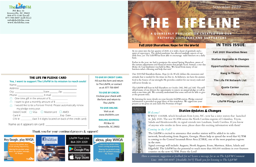 Copy of Copy of the Lifeline September 2020