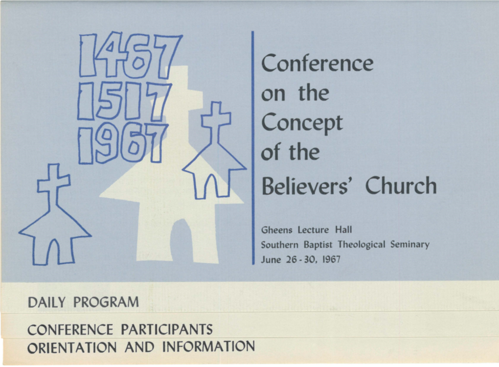 Conference on the Concept of the Believers' Church