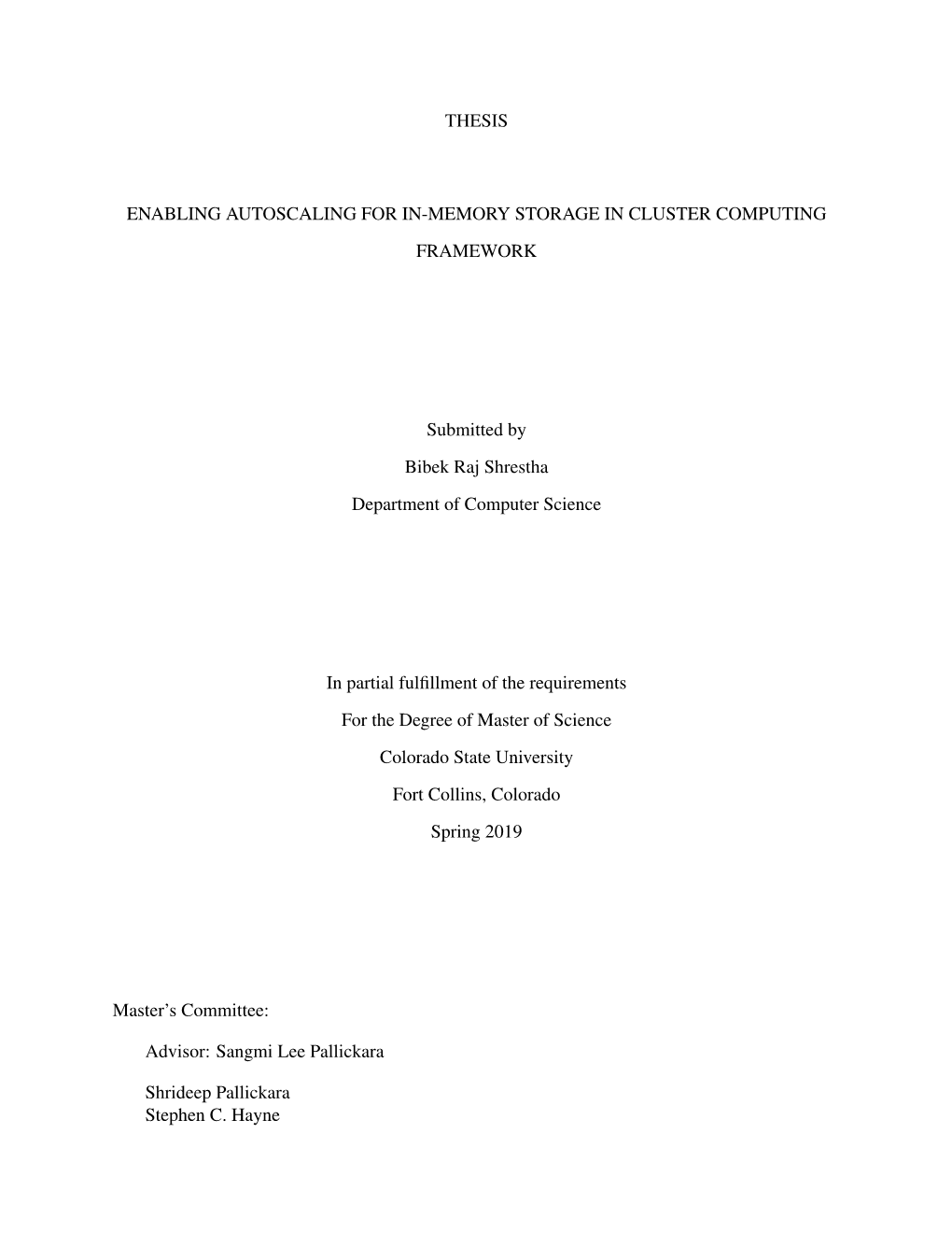 Thesis Enabling Autoscaling for In-Memory Storage In