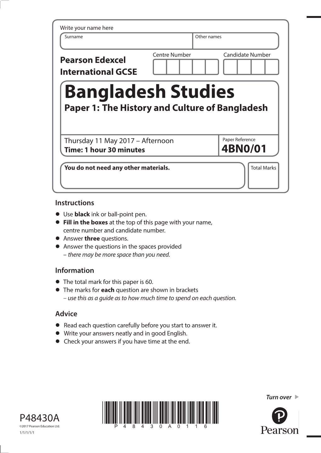 Bangladesh Studies Paper 1: the History and Culture of Bangladesh