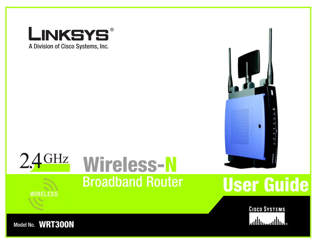 Users Guide for the WRT300N (PDF)