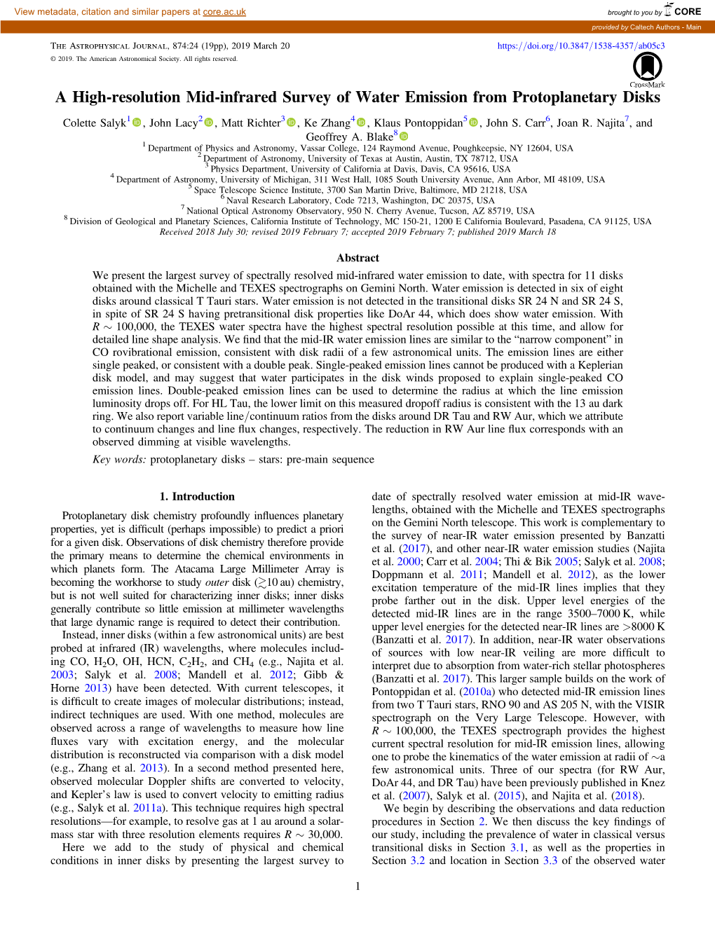 A High-Resolution Mid-Infrared Survey of Water Emission from Protoplanetary Disks