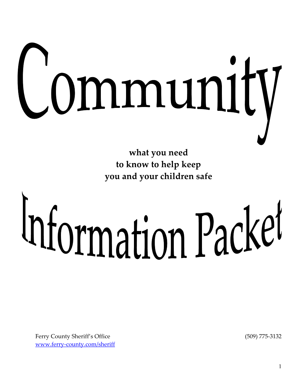 Community Information Packet