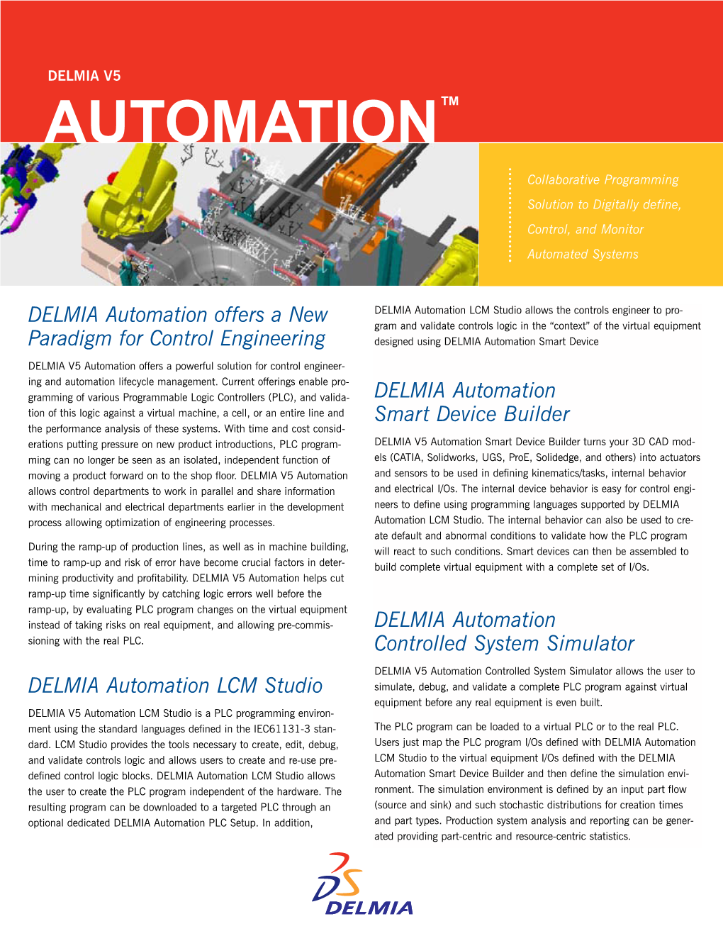 AUTOMATION™ Collaborative Programming Solution to Digitally Define, Control, and Monitor Automated Systems