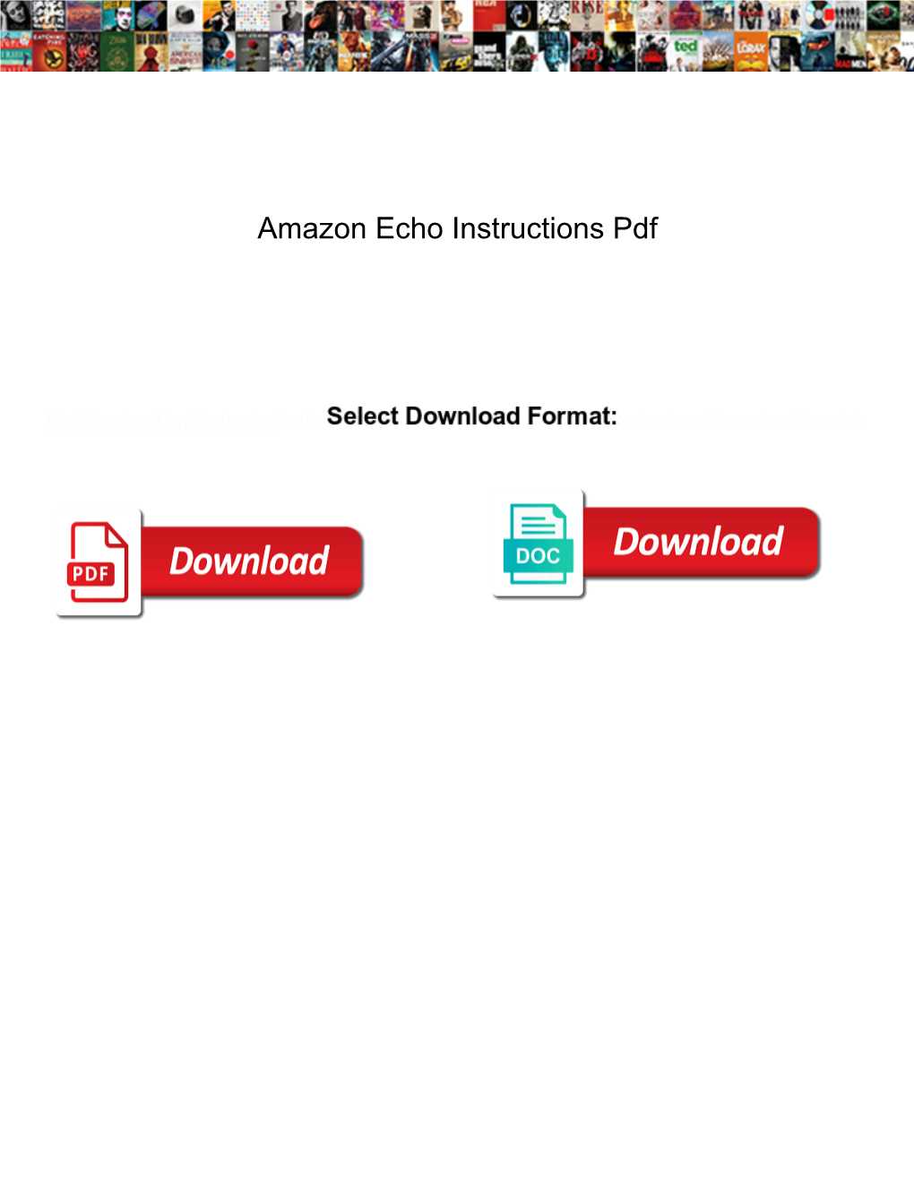 Amazon Echo Instructions Pdf