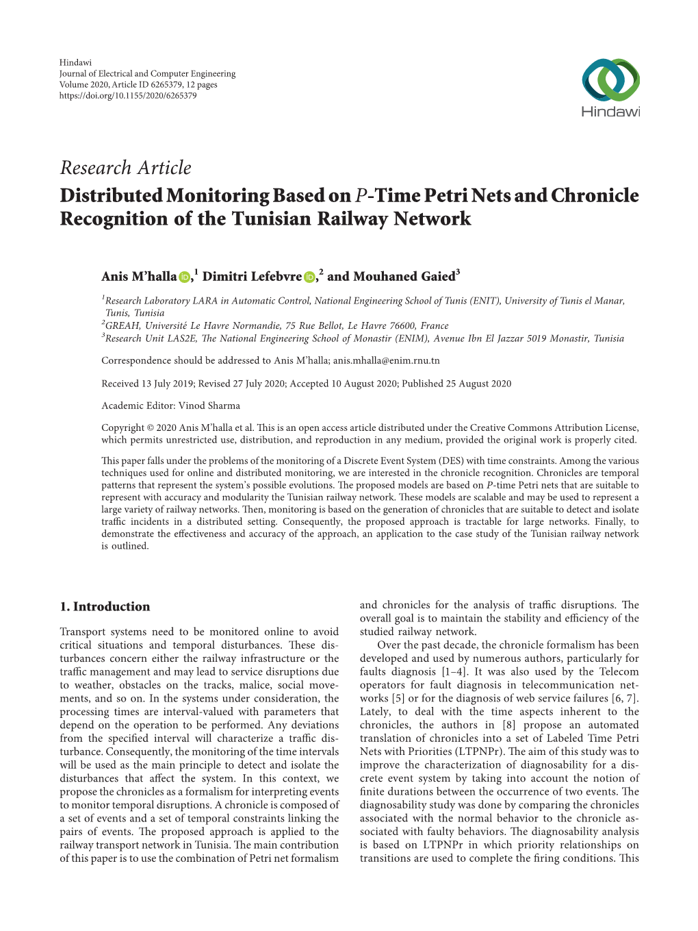 Distributed Monitoring Based On-Time Petri Nets and Chronicle