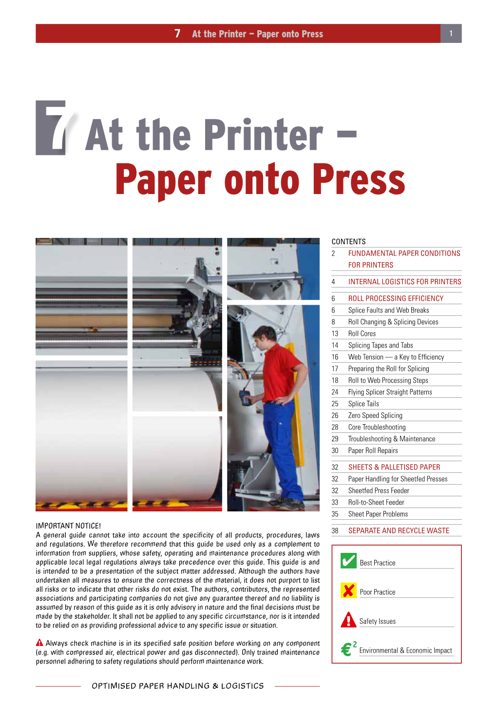 At the Printer — Paper Onto Press 1