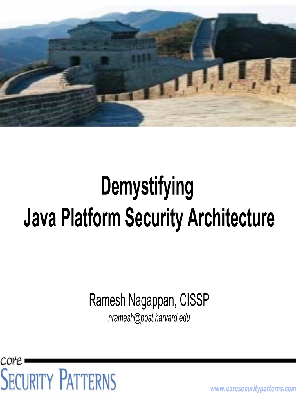 Demystifying Java Platform Security Architecture