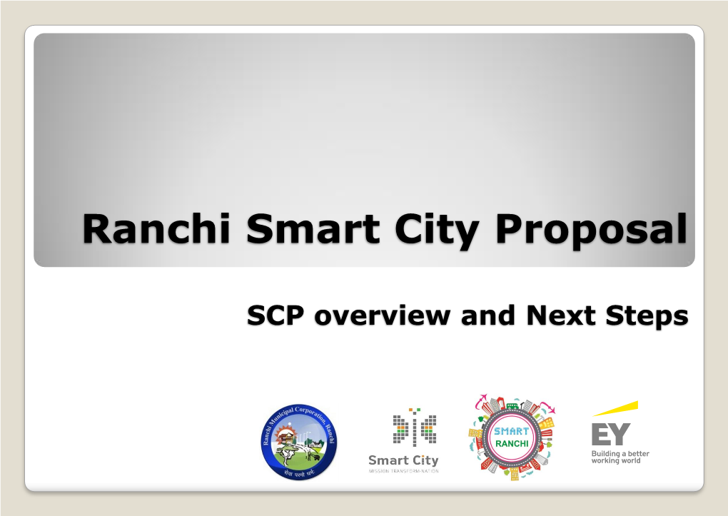 Ranchi Smart City Proposal