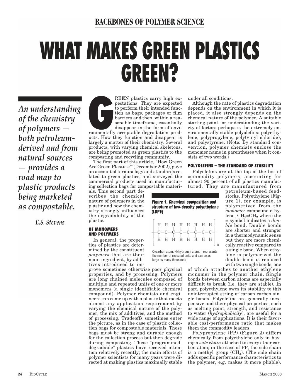 What Makes Green Plastics Green?