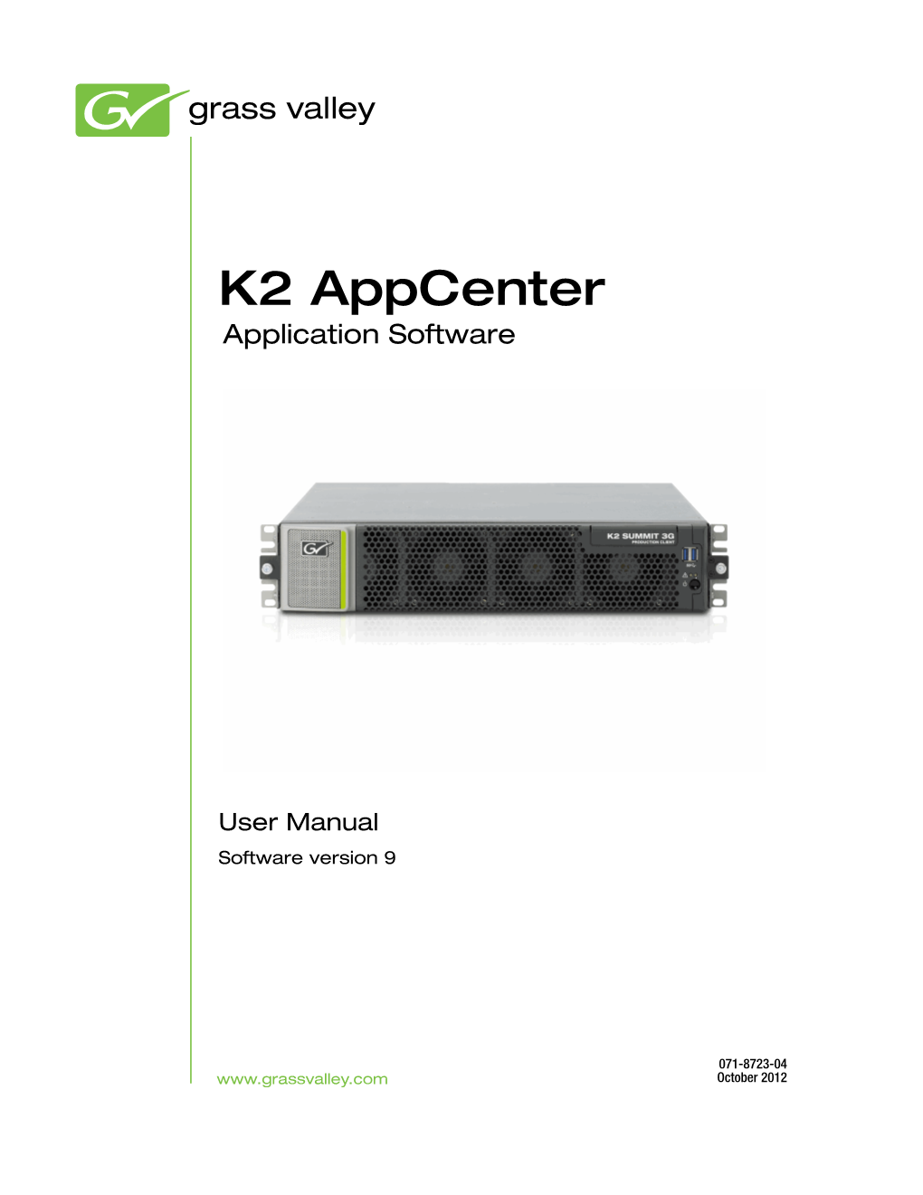 K2 Appcenter User Manual 5 Contents