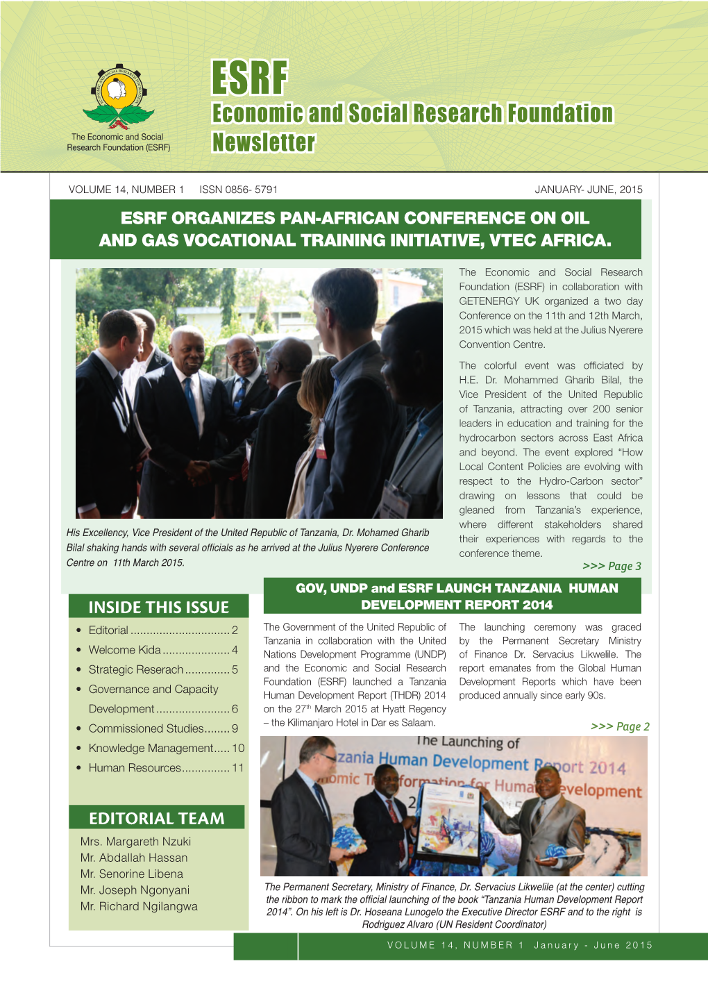 Esrf Organizes Pan-African Conference on Oil and Gas Vocational Training Initiative, Vtec Africa