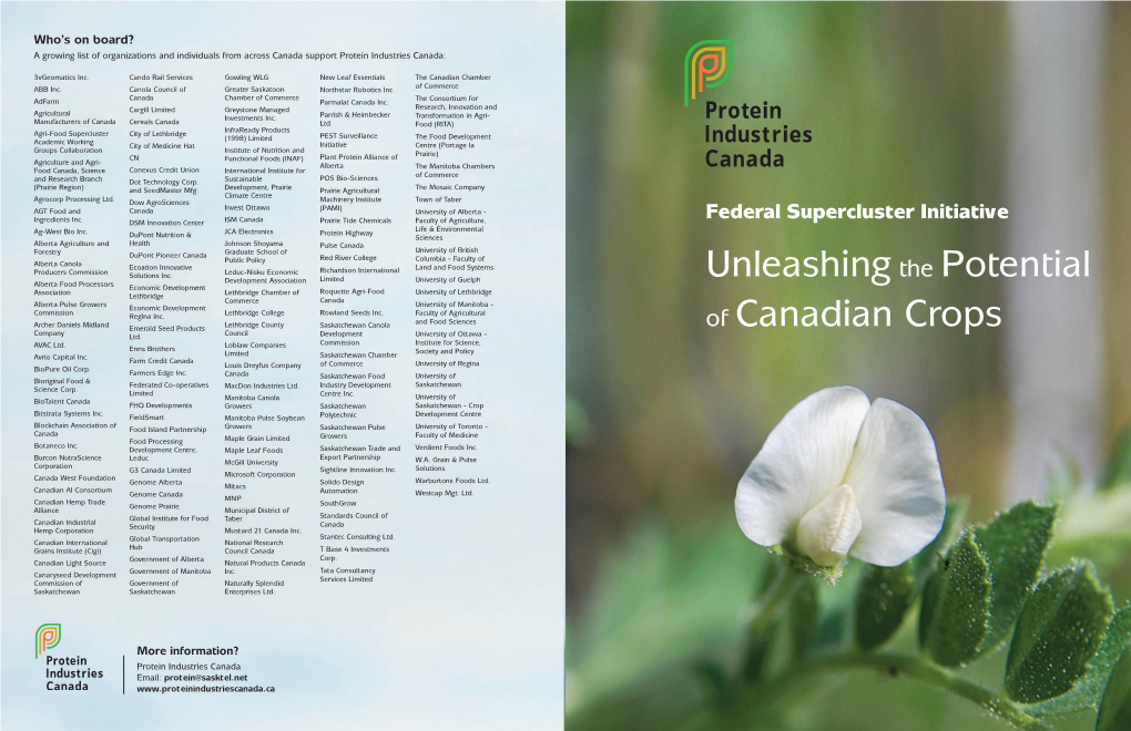 Unleashingthe Potential of Canadian Crops