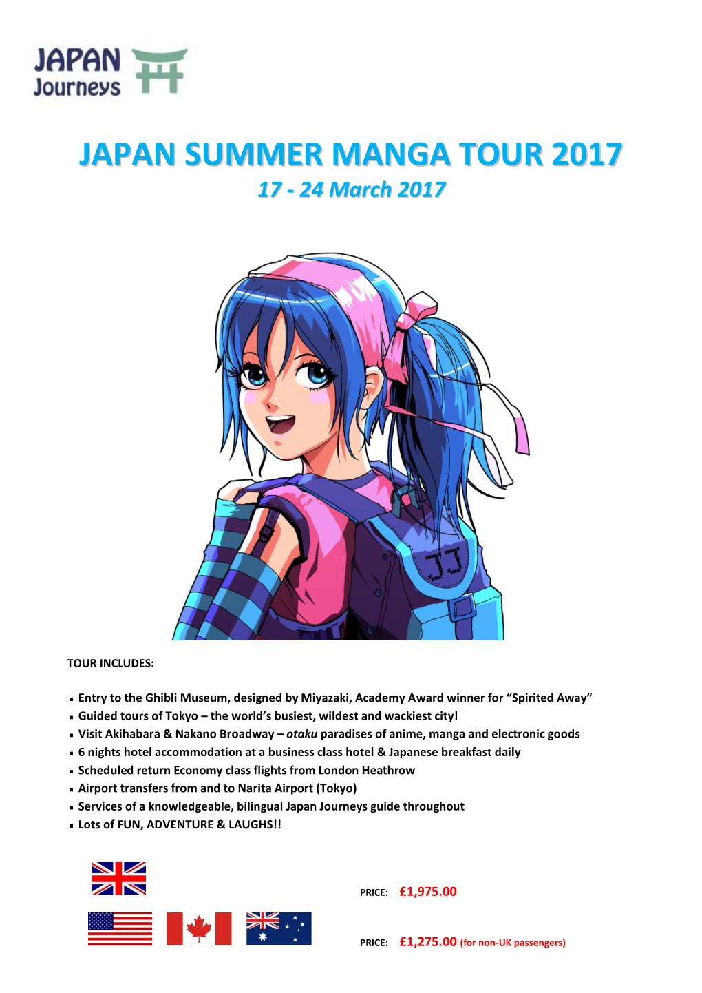 Japan Summer Manga Tour 2017