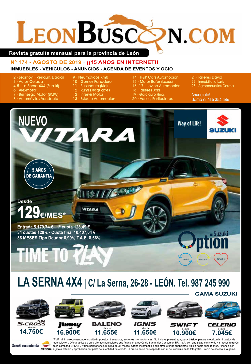 LEÓN. Tel. 987 245 990 GAMA SUZUKI