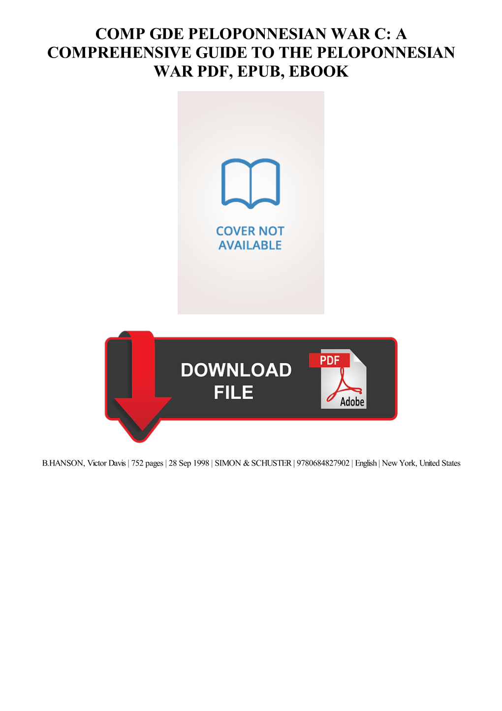 {Download PDF} Comp Gde Peloponnesian War C: a Comprehensive Guide to the Peloponnesian