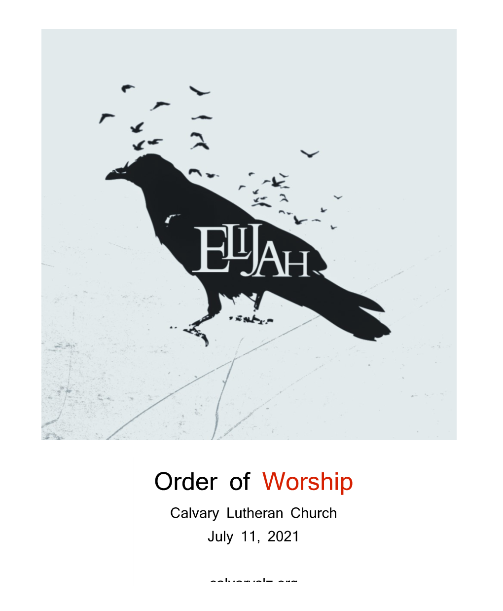 Order of Worship